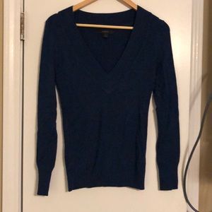 Navy v neck sweater